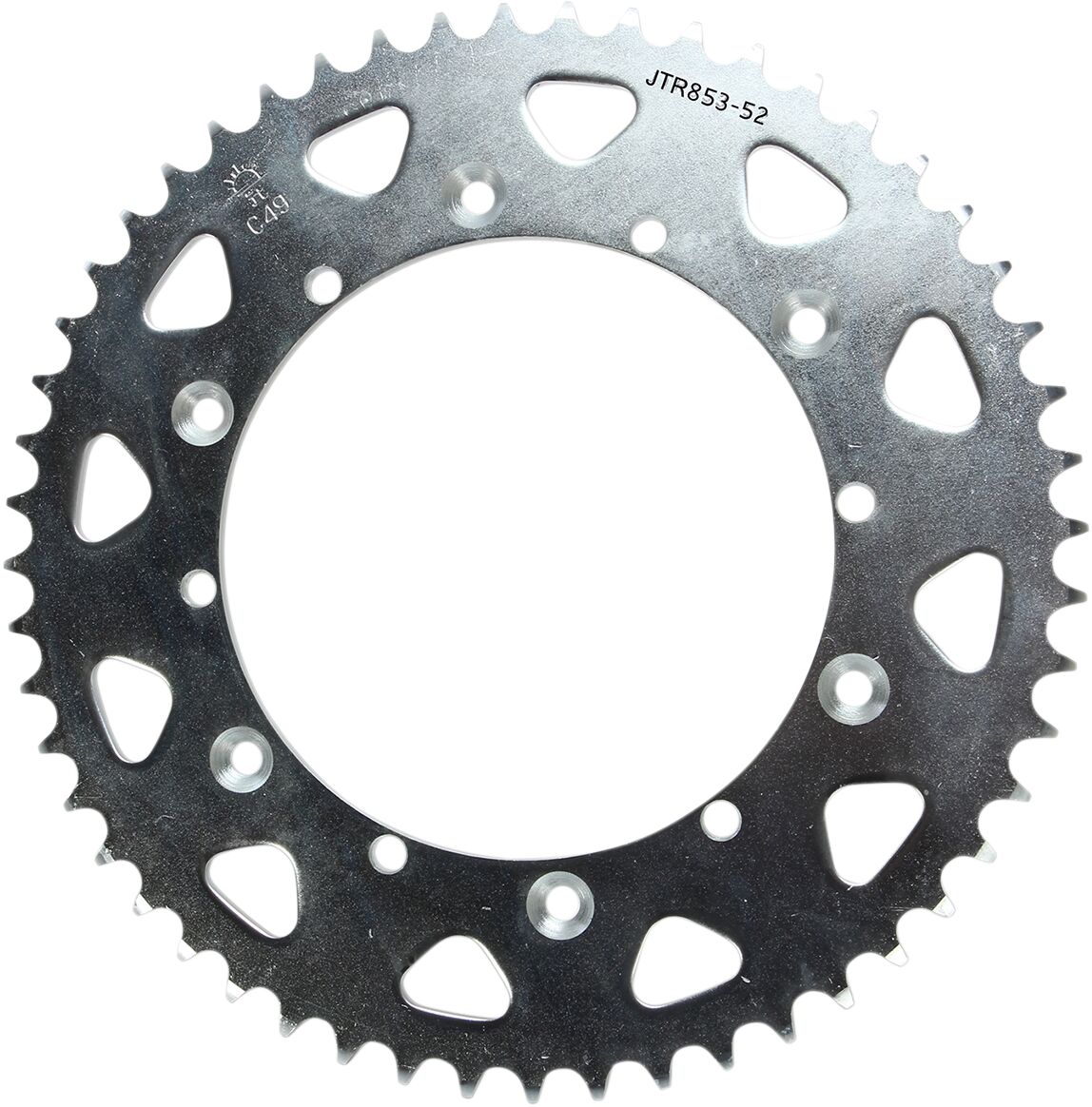 JTR853.52 REAR REPLACEMENT SPROCKET 52 TEETH 520 PITCH NATURAL STEEL
