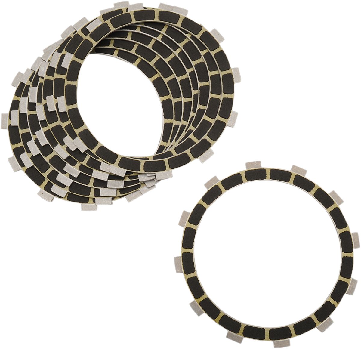 CLUTCH FRICTION PLATE KIT CARBON FIBER 8 PLATES