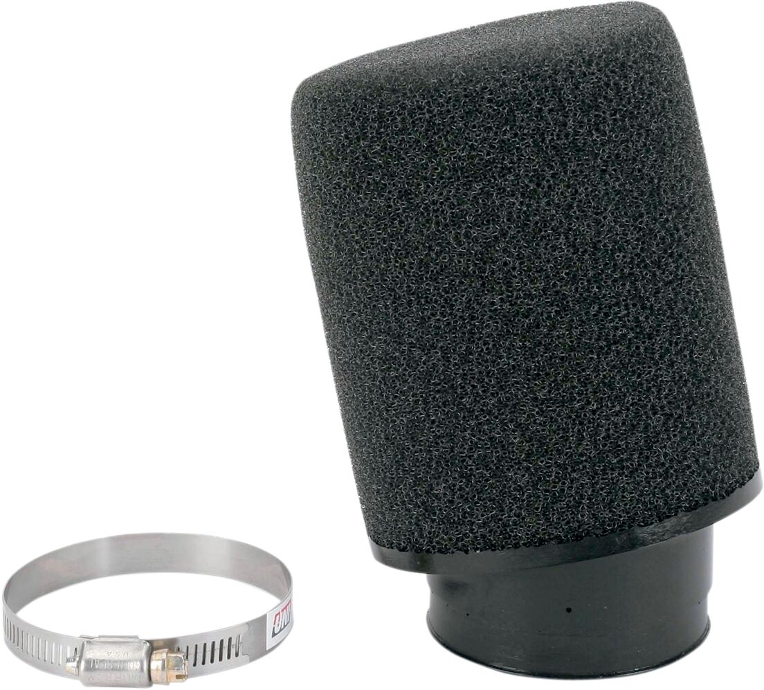 CLAMP-ON SNOWMOBILE POD FILTER 15° ANGLE BLACK