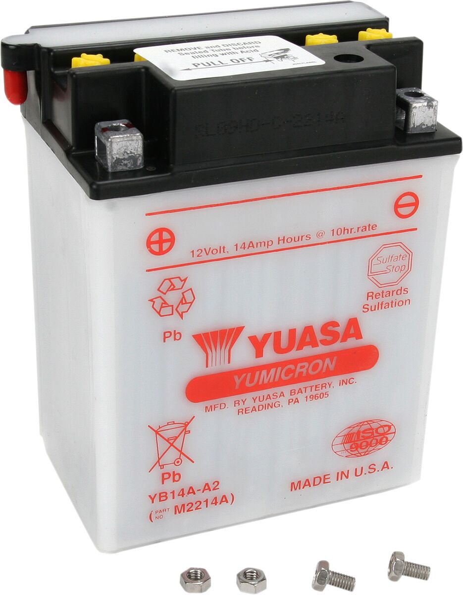 BATTERY YUMICRON 12V 134,62 MM X 89 MM X 175 MM CONVENTIONAL LEAD ACID REPLACEMENT CLEAR