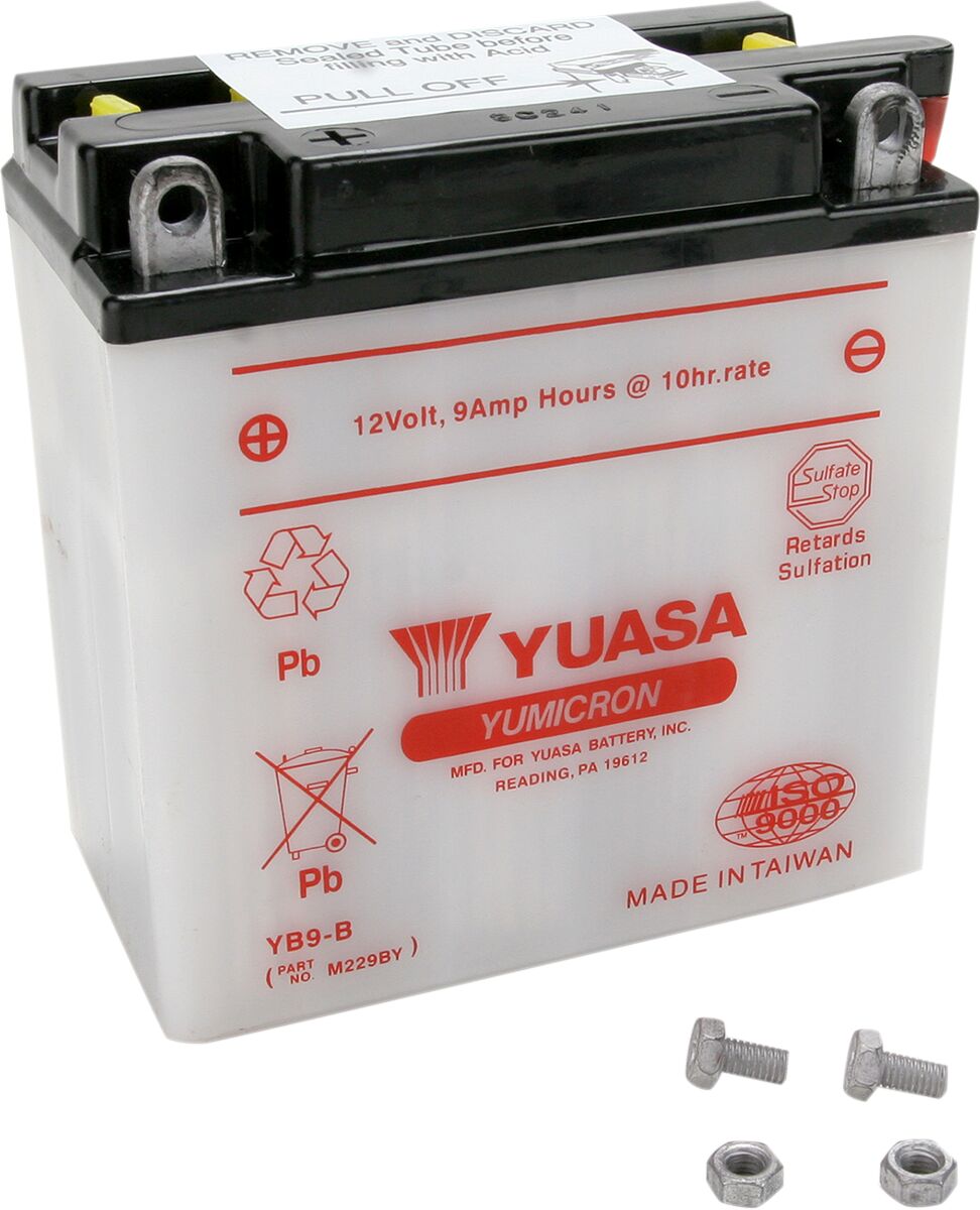 BATTERY YUMICRON 12V 134,62 MM X 75 MM X 139 MM CONVENTIONAL LEAD ACID REPLACEMENT CLEAR