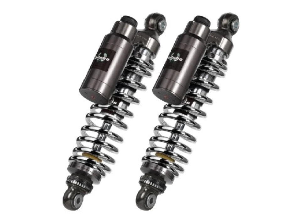 Twinshocks, justerbare: fjederforspænding, returdæmpning, kompression, længde 310 mm, piggyback-beholder, CHROME EDITION