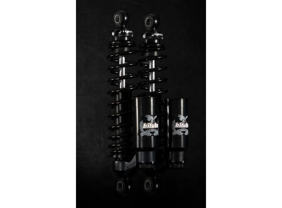 Twinshocks, justerbare: fjederforspænding, returdæmpning, kompression, længde 331 mm (13 inch), piggyback-beholder, DARK EDITION