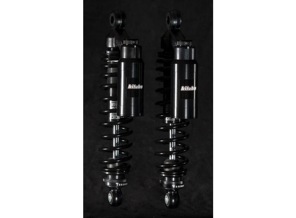 Twinshocks, justerbare: fjederforspænding, returdæmpning, kompression, længde 336 mm, piggyback-beholder, DARK EDITION