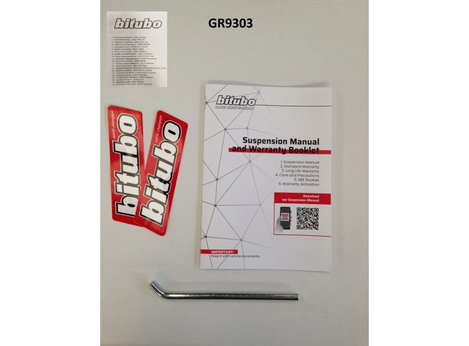 Instruction Type"X"C" tool D.8 04900103
